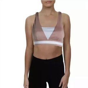 Sam Edelman Colorblock Racerback Sports Bra